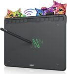 CHOLLO Tableta de dibujo gráfico inalámbrica Ugee S1060W, 10×6.27”