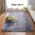 Alfombra Ultra Suave  Adecuado para niños Dormitorio  60 * 120 cm (Gris)