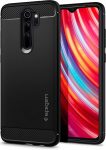 Spigen Funda Rugged Armor para Redmi Note 8 Pro, Doble Capa y Protección Extrema contra caídas – Negro Mate