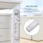 Regleta Electaline Gummy 62159 con Base 5 Enchufes