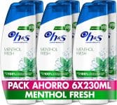 Pack de seis botellas de champú H&S anticaspa de 230 ml