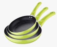 SAN IGNACIO Juego 3pc sartenes (16+20+24cm) o (20+24+28cm) aluminio prensado ind negra / azul o verde soul marble