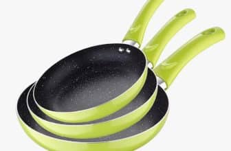 SAN IGNACIO Juego 3pc sartenes (16+20+24cm) o (20+24+28cm) aluminio prensado ind negra / azul o verde soul marble