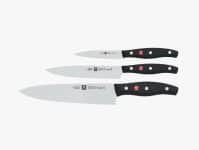 Lote Set Cuchillos de Cocina, 3 Piezas, Twin Pollux, Puntilla 10 cm, Fileteador 16 cm, Cebollero 20 cm, Acero Inoxidable, Profesional