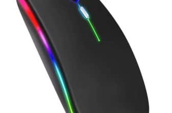 Ratón inalámbrico recargable con Bluetooth, dispositivo de 2,4 GHz, USB, RGB, 1600DPI