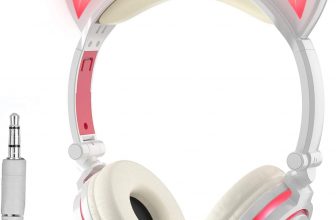 LIMSON Auriculares para Niños con Orejas de Gato